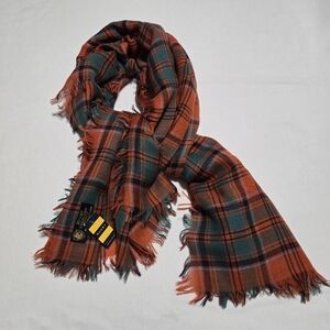 NWT Rugby By Ralph Lauren Tartan Wool Plaid Scarf